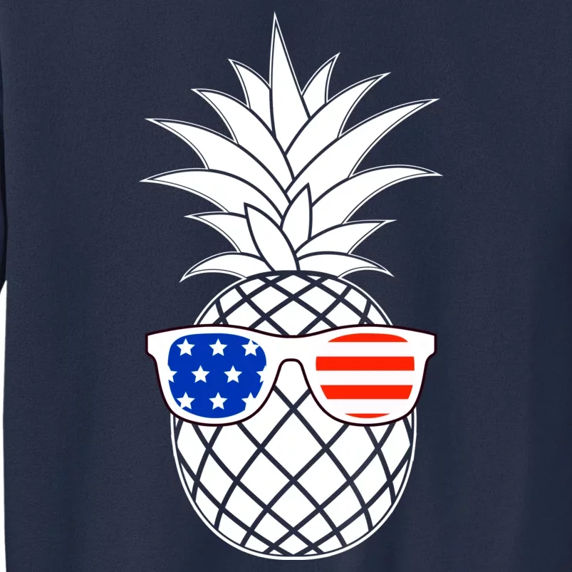 USA Pineapple With Sunglasses Sweatshirt