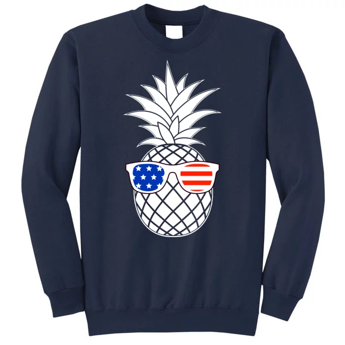 USA Pineapple With Sunglasses Sweatshirt