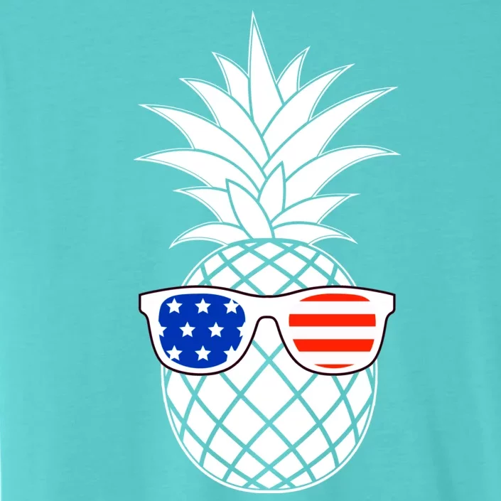 USA Pineapple With Sunglasses ChromaSoft Performance T-Shirt