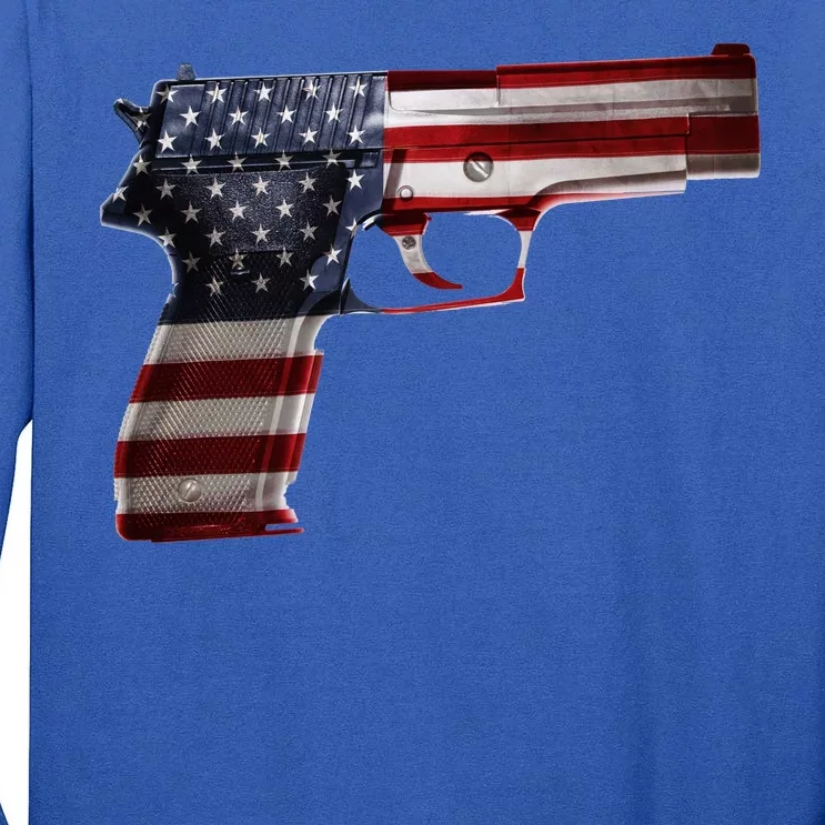 USA Pistol Gun Tall Long Sleeve T-Shirt