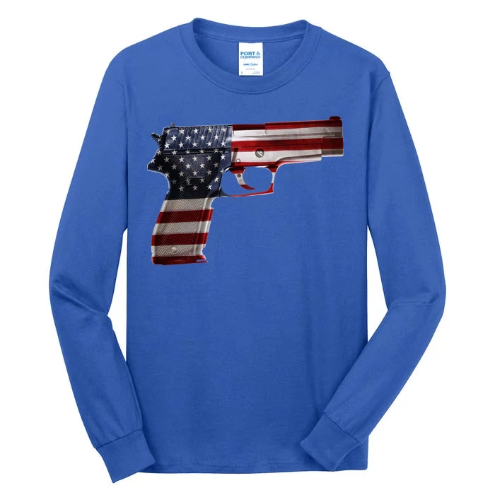 USA Pistol Gun Tall Long Sleeve T-Shirt