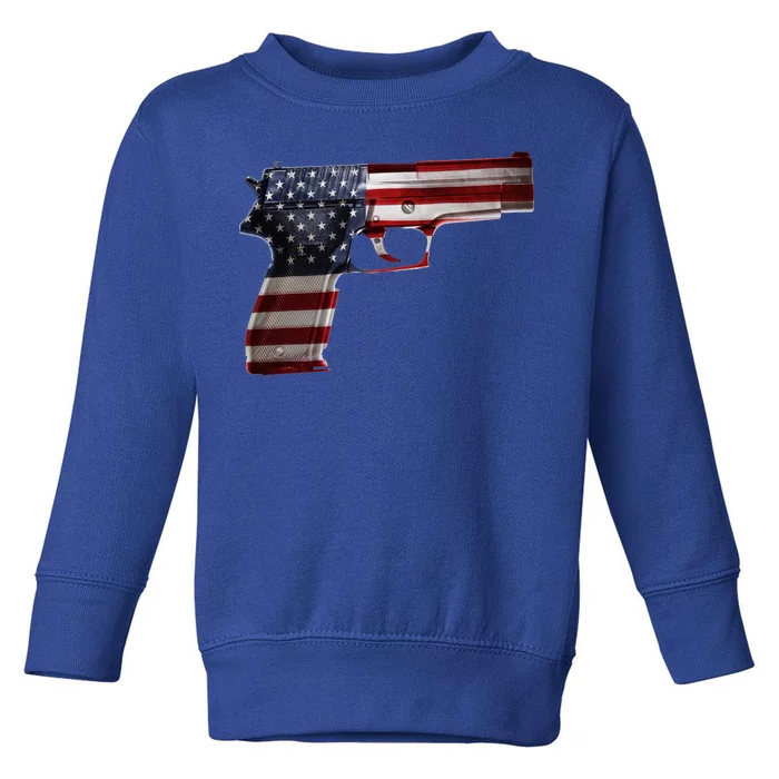 USA Pistol Gun Toddler Sweatshirt