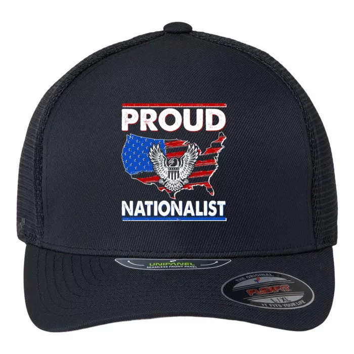 USA Proud Nationalist Flexfit Unipanel Trucker Cap