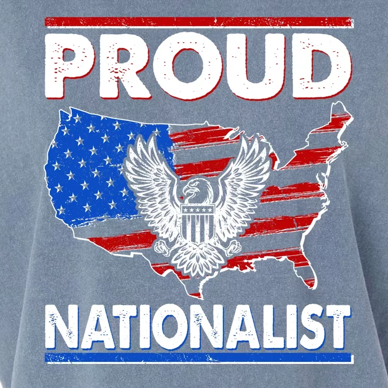 USA Proud Nationalist Garment-Dyed Women's Muscle Tee