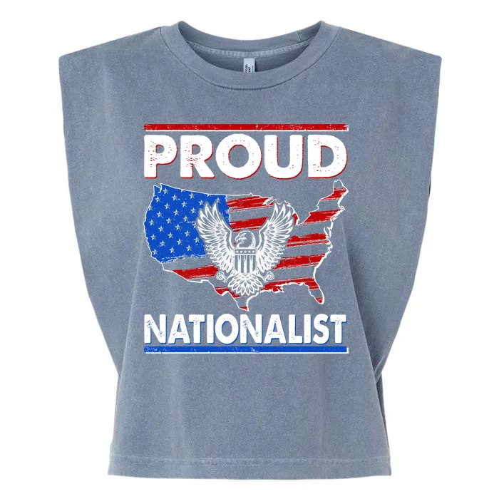 USA Proud Nationalist Garment-Dyed Women's Muscle Tee