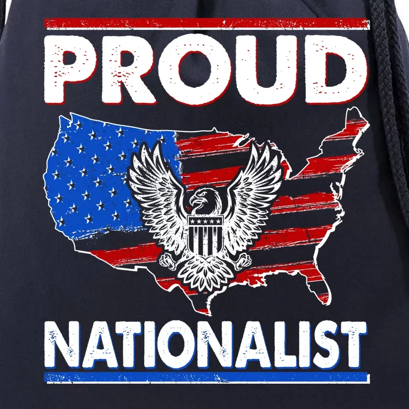 USA Proud Nationalist Drawstring Bag