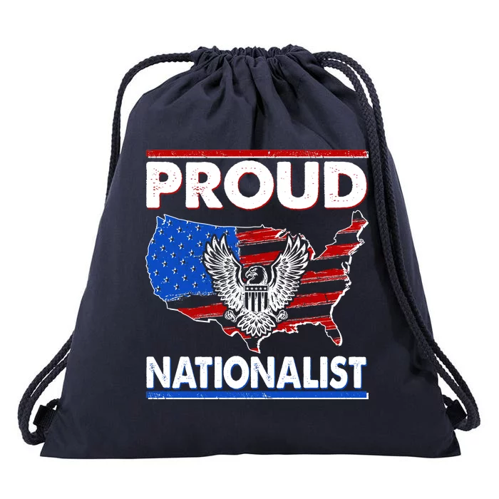 USA Proud Nationalist Drawstring Bag