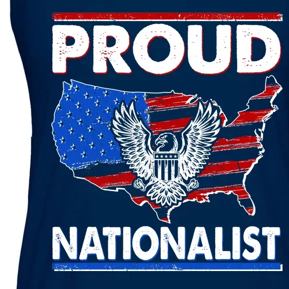 USA Proud Nationalist Ladies Essential Flowy Tank