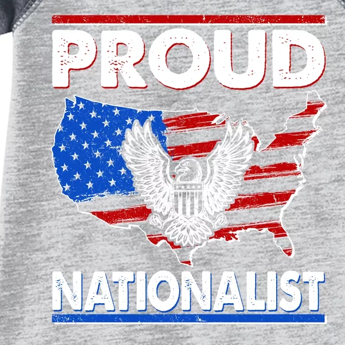 USA Proud Nationalist Infant Baby Jersey Bodysuit