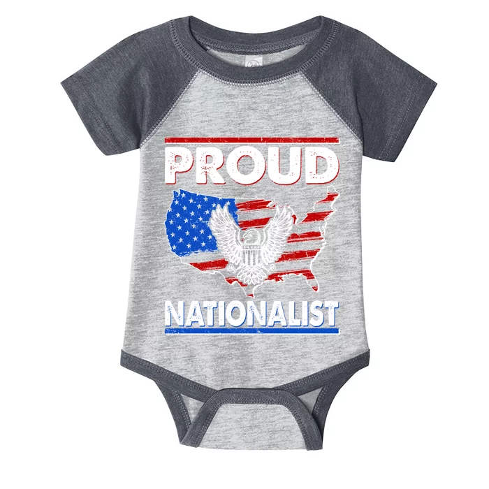 USA Proud Nationalist Infant Baby Jersey Bodysuit