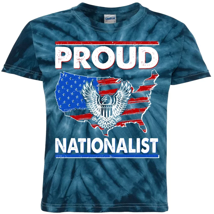 USA Proud Nationalist Kids Tie-Dye T-Shirt