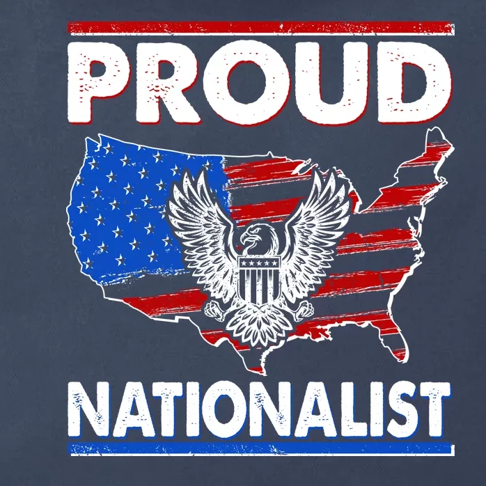 USA Proud Nationalist Zip Tote Bag