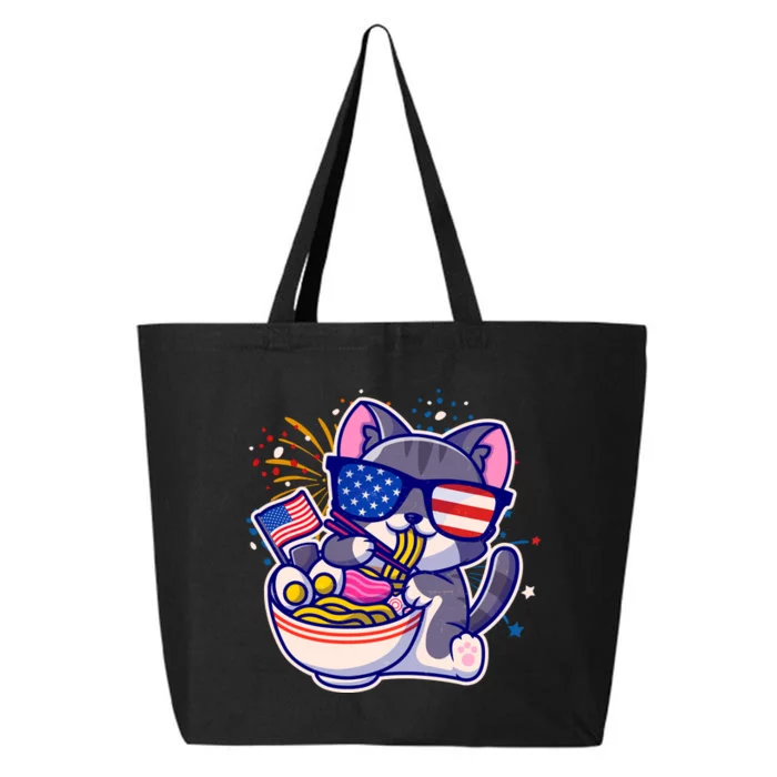 USA Ramen Bowl Kitty America 25L Jumbo Tote