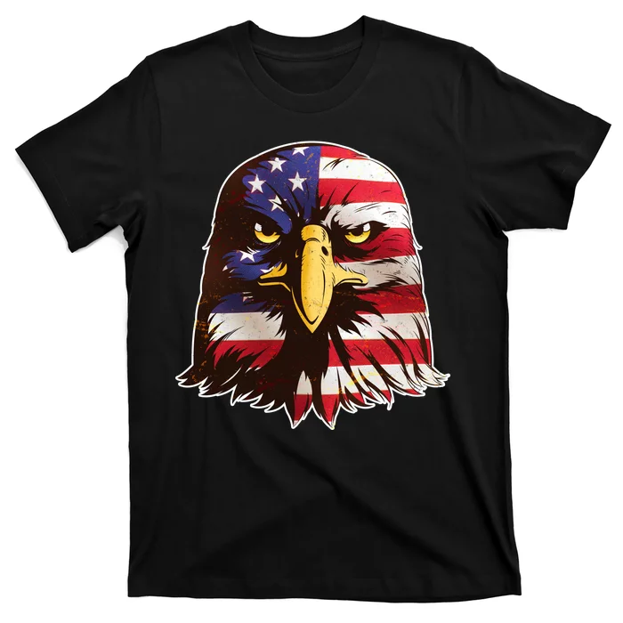 USA Red White And Blue Bald Eagle T-Shirt | TeeShirtPalace