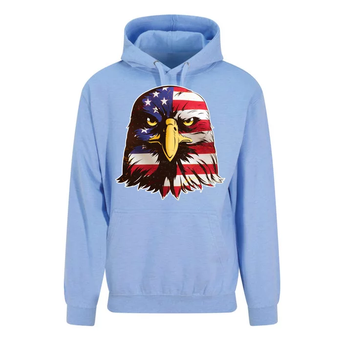 USA Red White And Blue Bald Eagle Unisex Surf Hoodie