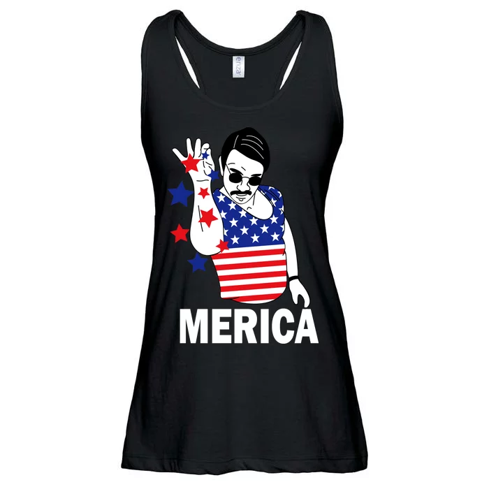 USA Salt Bae Merica Ladies Essential Flowy Tank