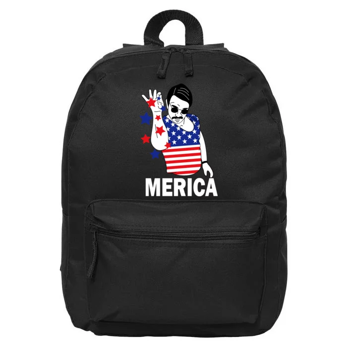 USA Salt Bae Merica 16 in Basic Backpack