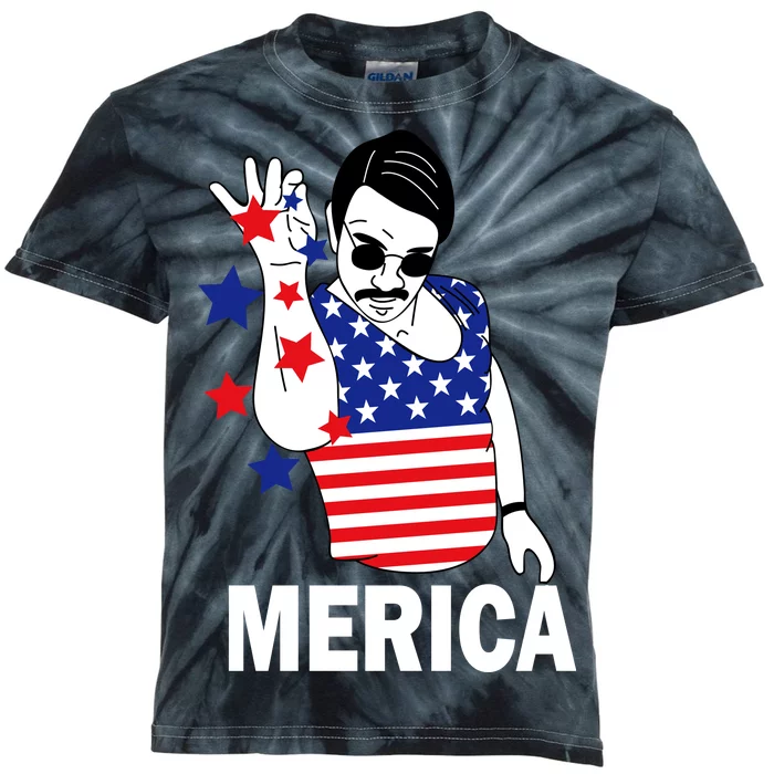 USA Salt Bae Merica Kids Tie-Dye T-Shirt