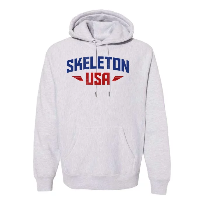 USA Skeleton Team Premium Hoodie