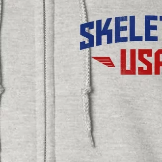 USA Skeleton Team Full Zip Hoodie