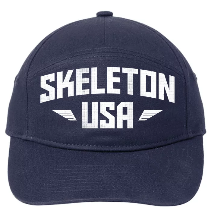 USA Skeleton Team 7-Panel Snapback Hat