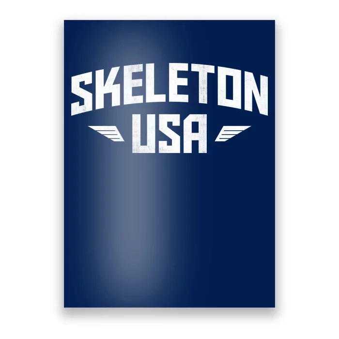 USA Skeleton Team Poster