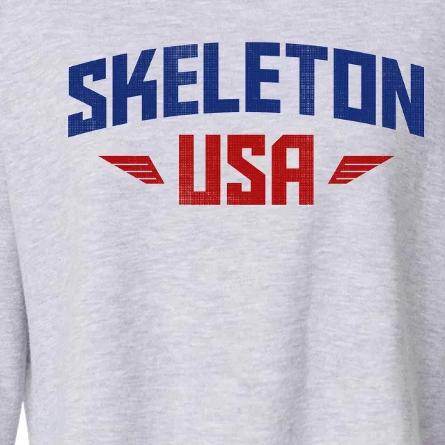 USA Skeleton Team Cropped Pullover Crew