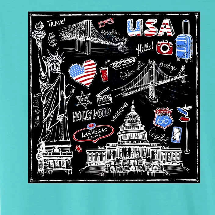 USA Sketch ChromaSoft Performance T-Shirt