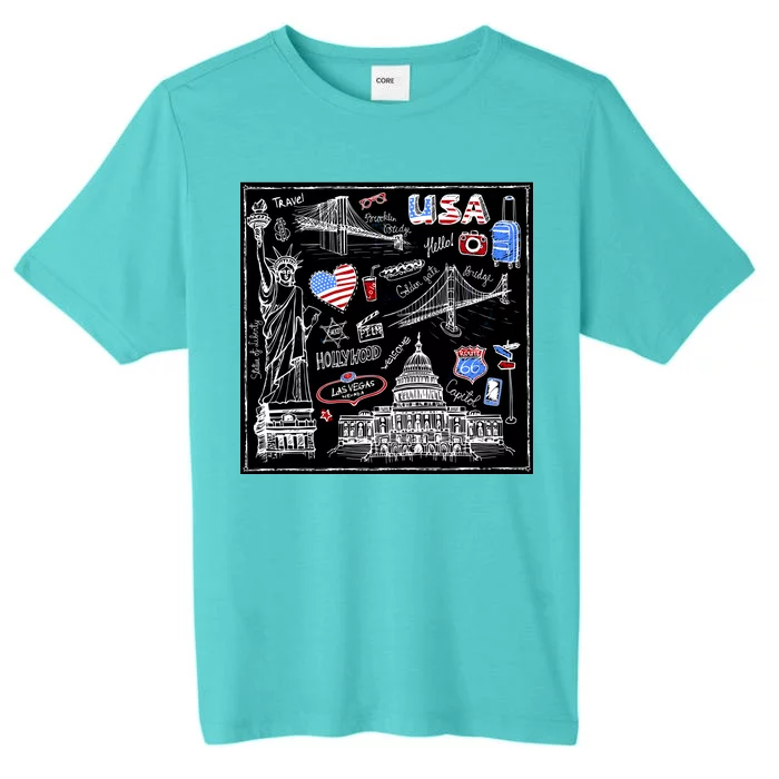 USA Sketch ChromaSoft Performance T-Shirt