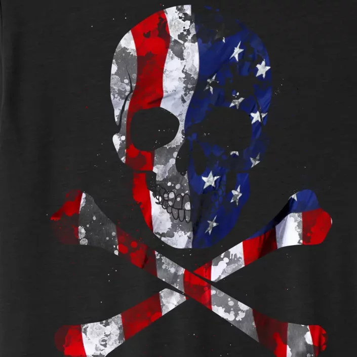 USA Skull Crossbone ChromaSoft Performance T-Shirt