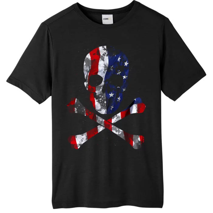 USA Skull Crossbone ChromaSoft Performance T-Shirt