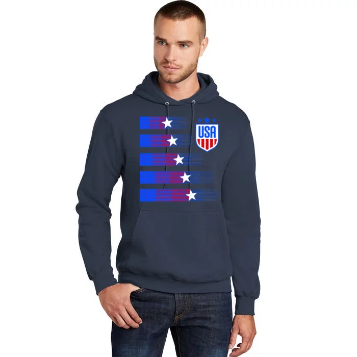 USA Soccer American Team Jersey Tall Hoodie