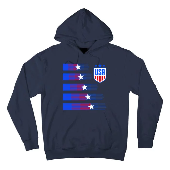 USA Soccer American Team Jersey Tall Hoodie