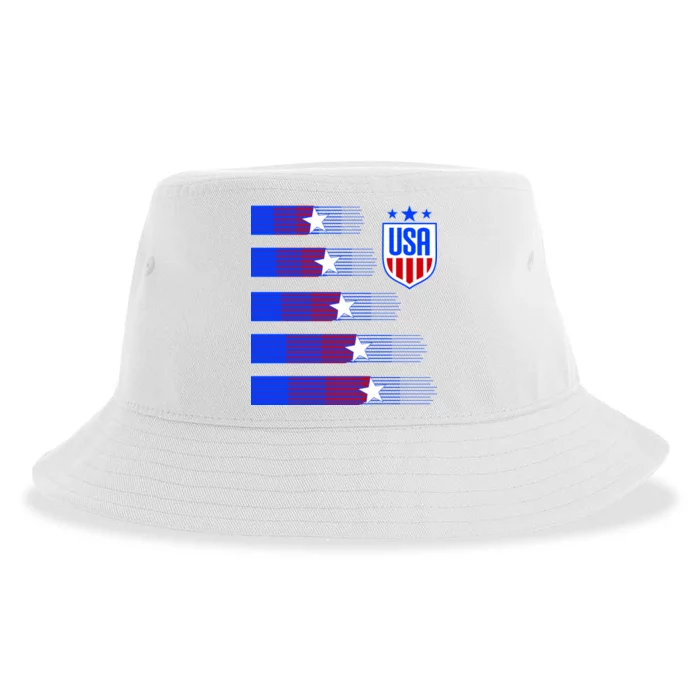 USA Soccer American Team Jersey Sustainable Bucket Hat