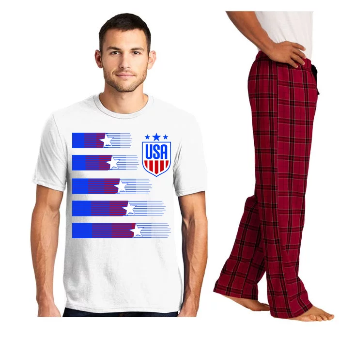 USA Soccer American Team Jersey Pajama Set