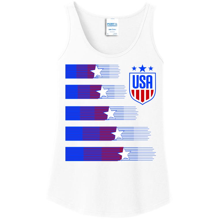 USA Soccer American Team Jersey Ladies Essential Tank