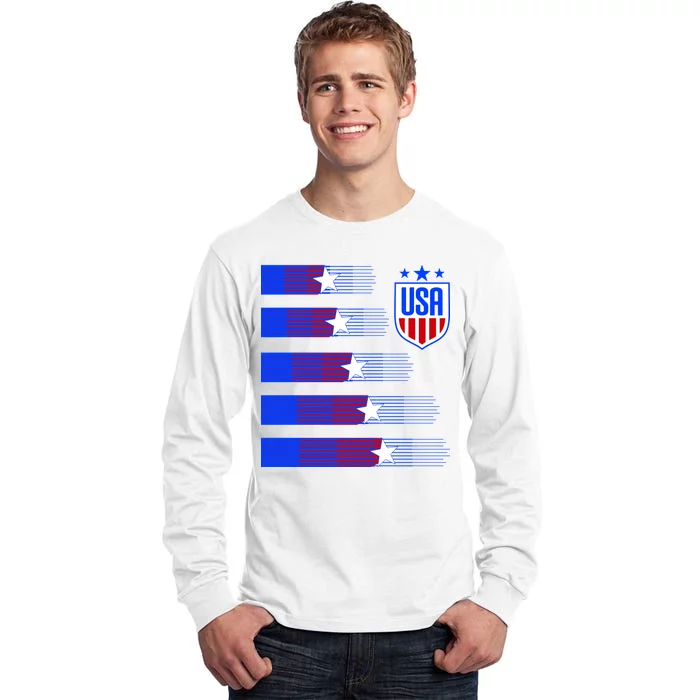 USA Soccer American Team Jersey Tall Long Sleeve T-Shirt