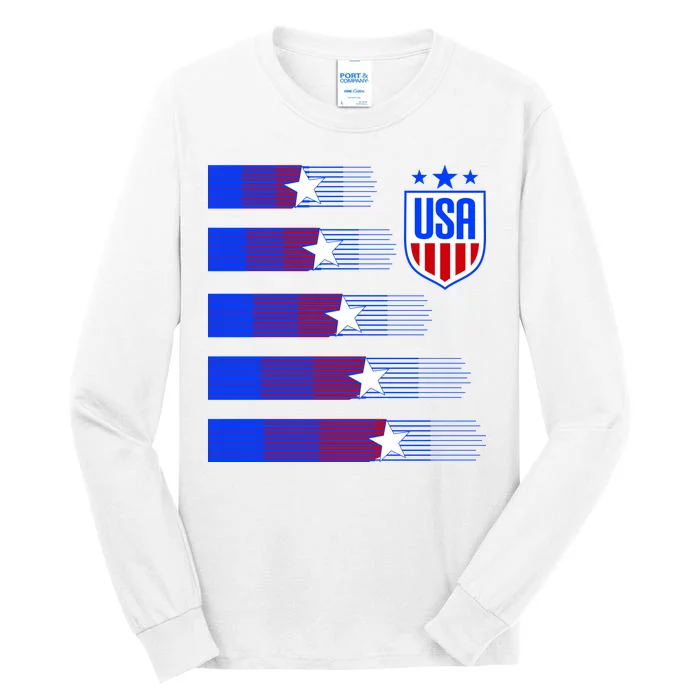 USA Soccer American Team Jersey Tall Long Sleeve T-Shirt