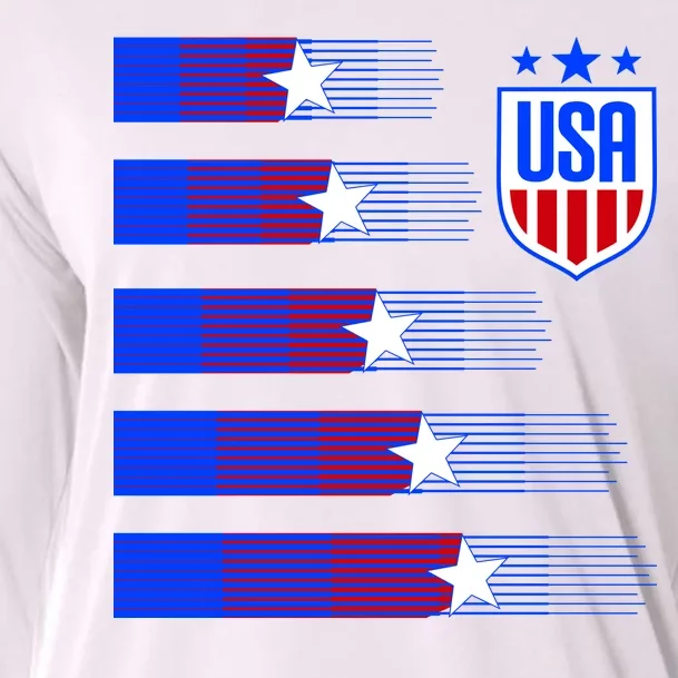 USA Soccer American Team Jersey Cooling Performance Long Sleeve Crew