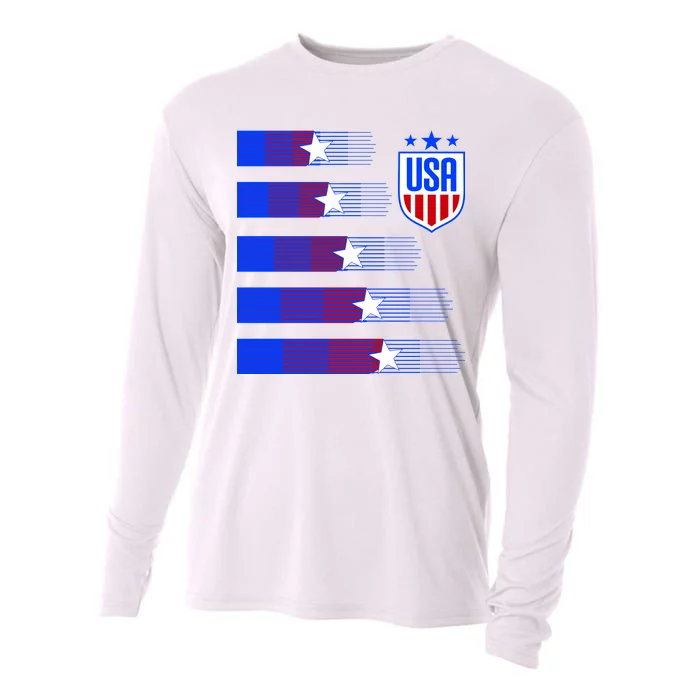 USA Soccer American Team Jersey Cooling Performance Long Sleeve Crew