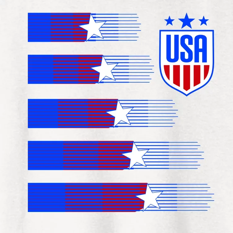 USA Soccer American Team Jersey Women's Crop Top Tee