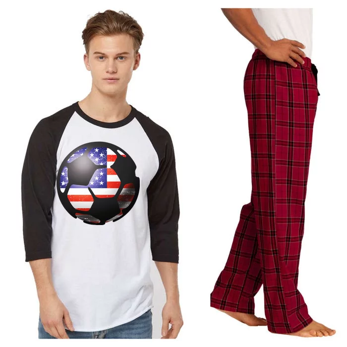 USA Soccer Ball Raglan Sleeve Pajama Set