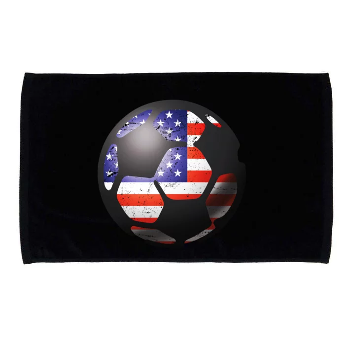 USA Soccer Ball Microfiber Hand Towel