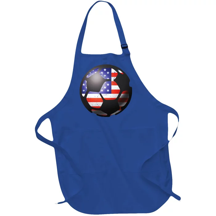 USA Soccer Ball Full-Length Apron With Pocket