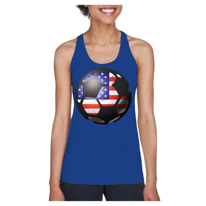 USA Soccer Ball Women's Racerback Tank