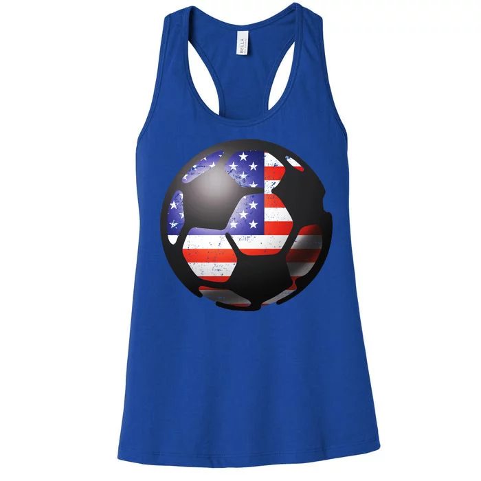 USA Soccer Ball Women's Racerback Tank