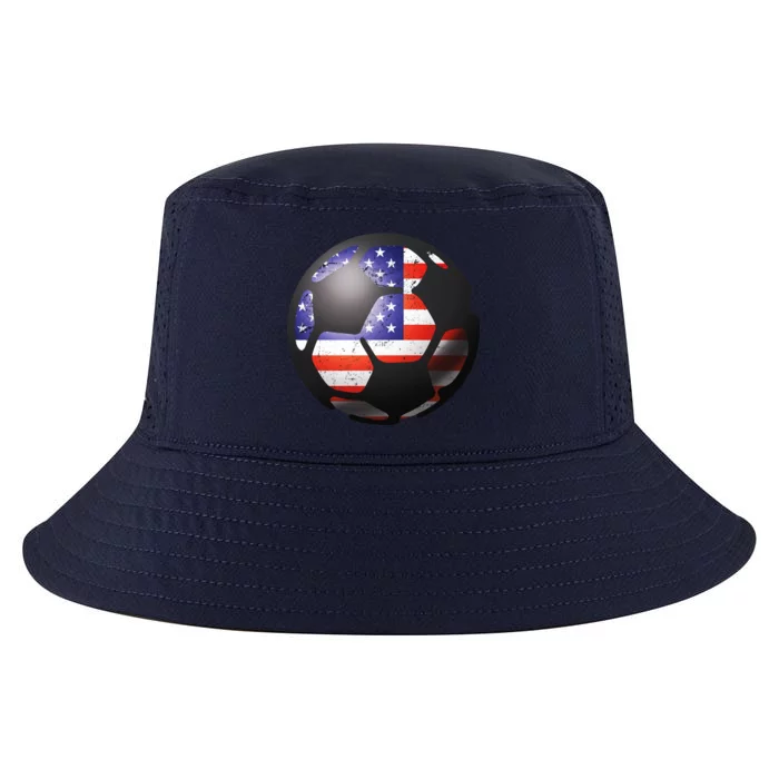 USA Soccer Ball Cool Comfort Performance Bucket Hat