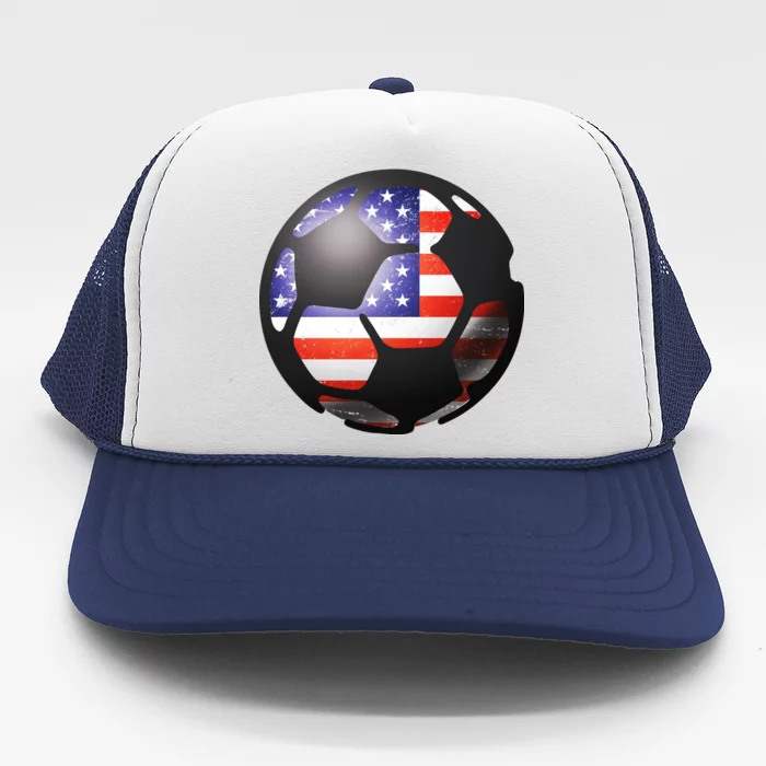 USA Soccer Ball Trucker Hat