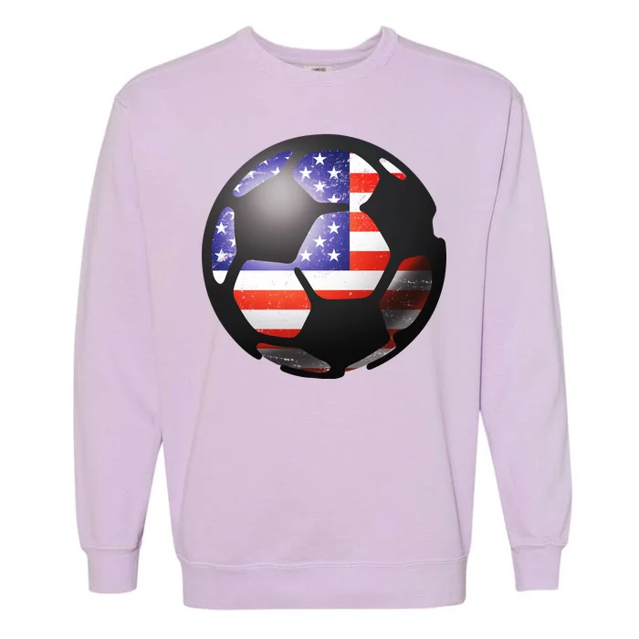 USA Soccer Ball Garment-Dyed Sweatshirt