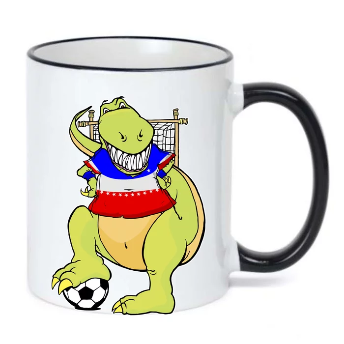 USA Soccer T-Rex Black Color Changing Mug